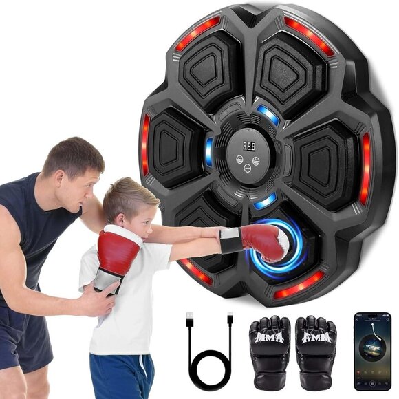 Music Boxing Machine, Music Punching Machine for Adults Kids, Interactive Boxing - Picture 1 of 6
